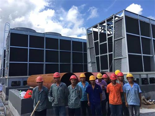 不同場合開式冷卻塔排水方法